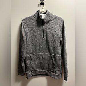 Nike Charcoal Gray Quarter-Zip Sweatshirt